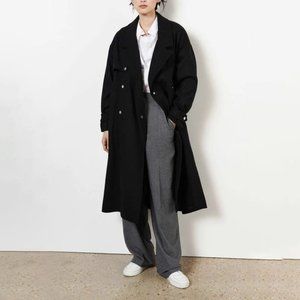 ba&sh Black Wool Trench Coat (NWT) - Size 2
